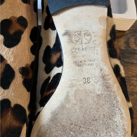 Women's Dee Keller Leopard Print Slip On Loafer Flats Size 38 (US 8) - Picture 10 of 10